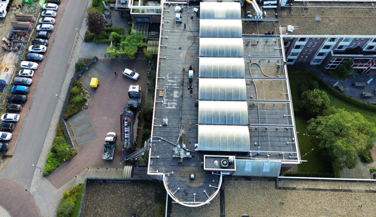 Dronebeeld zak verzorgingstehuis